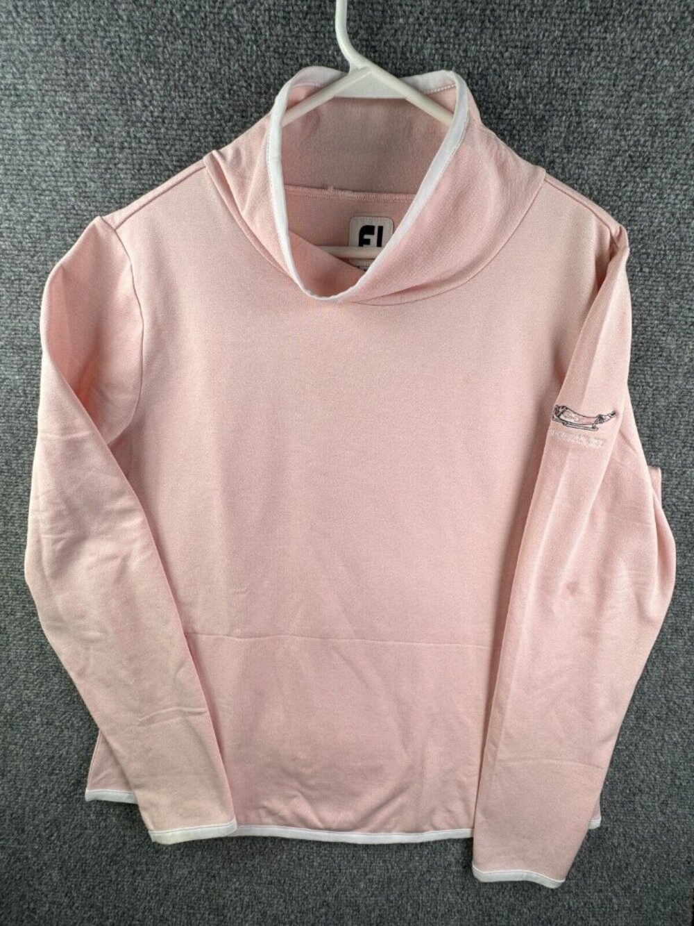 Footjoy Pullover Women Large Golf Performance Sweatshirt Pink Sheridan WY